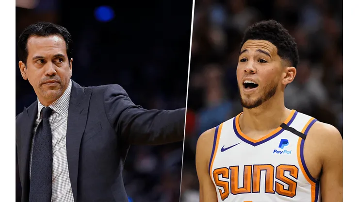Spoelstra y Booker (Getty)