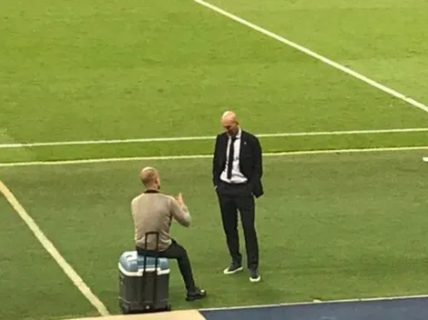 Historia pura: Zidane y Guardiola se quedaron charlando tras el City-Madrid