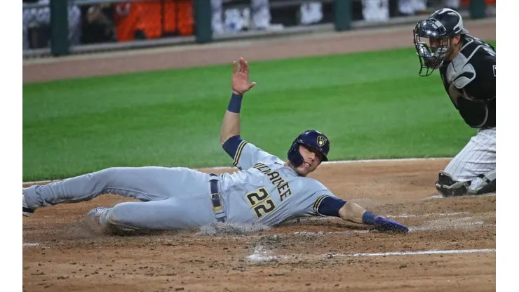 Christian Yelich, estrella de los Brewers (Getty Images)