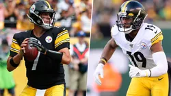 Ben Roethlisberger y JuJu Smith-Schuster (Getty Images)