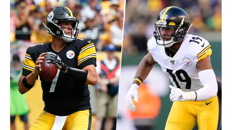 Ben Roethlisberger y JuJu Smith-Schuster (Getty Images)