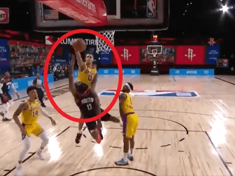 Video: Kuzma deja sentado a Harden con una tapa de antología