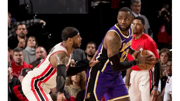 Carmelo Anthony y LeBron James (Getty Images)