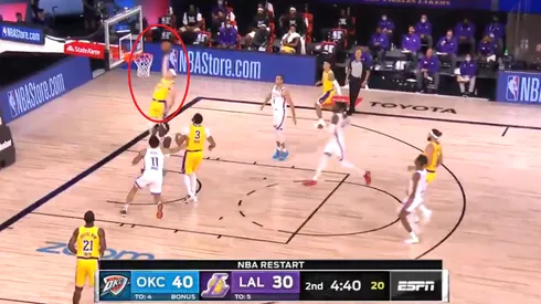 Alex Caruso se vistió de LeBron James y definió al estilo del Rey