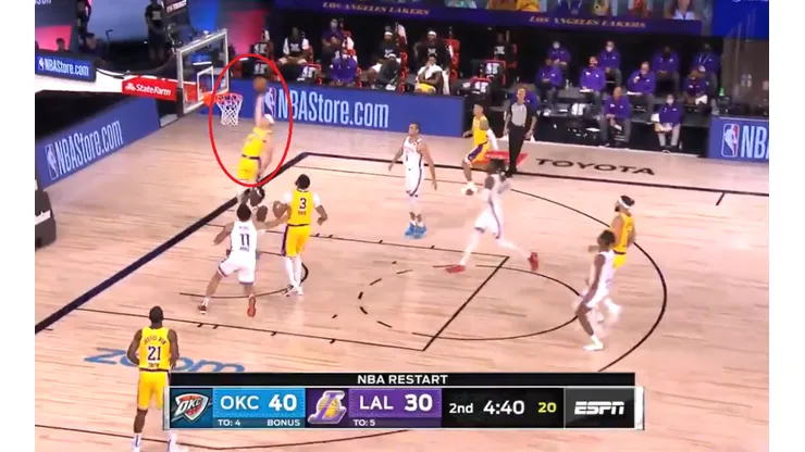 Alex Caruso se vistió de LeBron James y definió al estilo del Rey