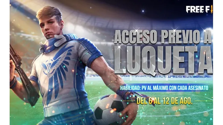 Free Fire lanza un nuevo evento para conseguir a Luqueta de manera anticipada y con descuento