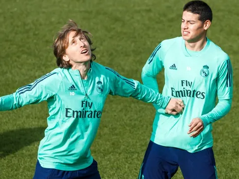 La foto del adiós: Modric compartió una imagen con James Rodríguez