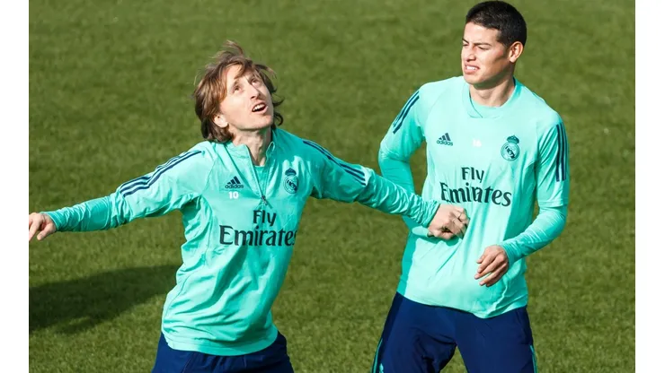 La foto del adiós: Modric compartió una imagen con James Rodríguez