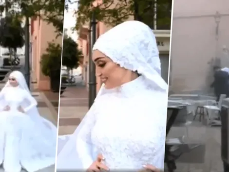 Explosión en Beirut: una novia se estaba sacando fotos hasta que ocurrió la tragedia