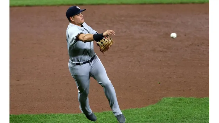 Giovanny Urshela, tercera base de los Yankees (Getty Images)