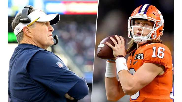 Bill Belichick y Trevor Lawrence (Getty Images)
