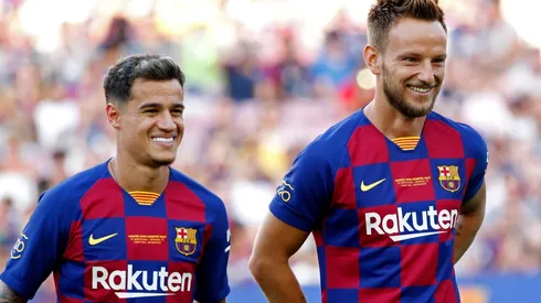 Coutinho y Rakitic, dons que pueden marcharse.