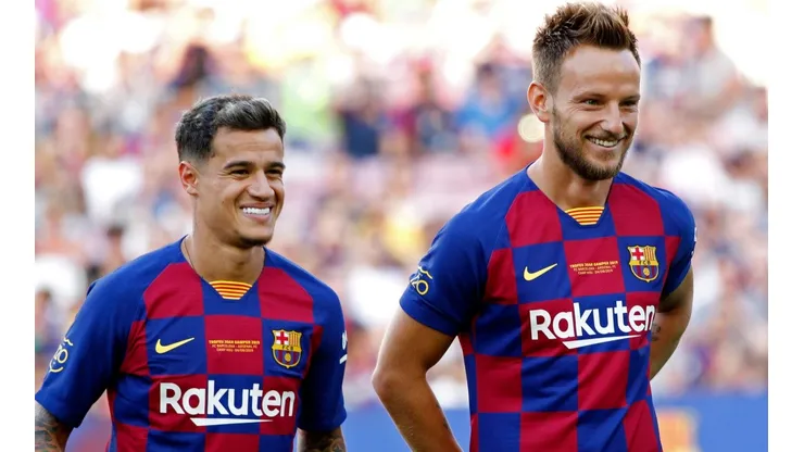 Coutinho y Rakitic, dons que pueden marcharse.