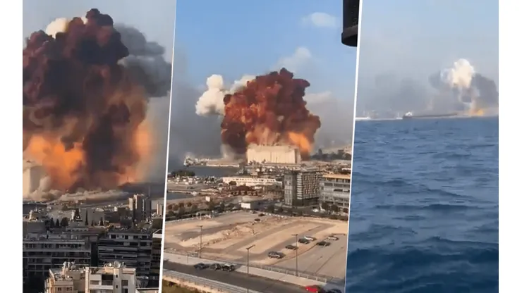 Los 10 videos más impactantes de la explosión en Beirut