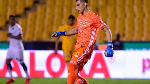 Nahuel Guzmán y una declaración para guardar.