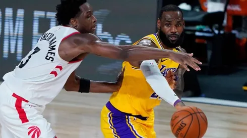 Los Lakers perdieron con los Raptors (Getty Images)