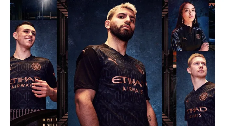 Una obra de arte: Manchester City presentó su nueva camiseta suplente