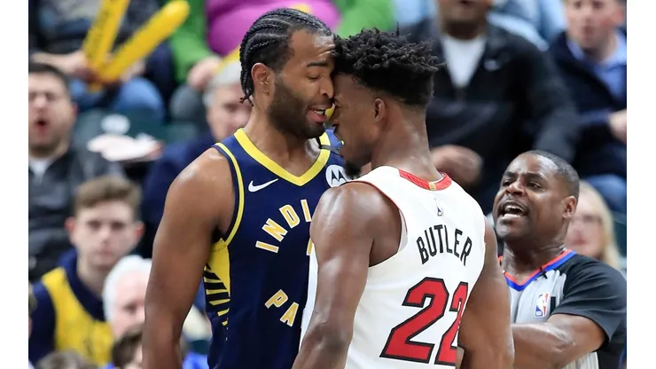 TJ Warren y Jimmy Butler (Getty Images)