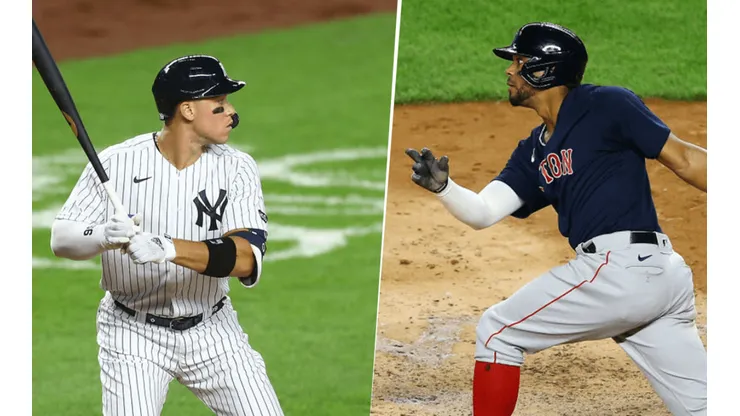 Aaron Judge y Xander Bogaerts (Getty Images)