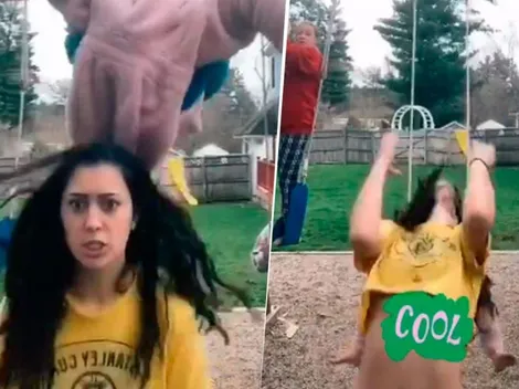 Video viral: nunca creyó que un pantalón diabólico terminaría con su baile