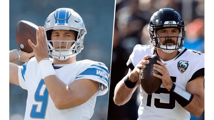 Matthew Stafford y Gardner Minshew (Getty Images)
