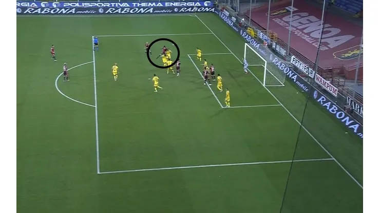 El golazo de cabeza de Cristian Romero.