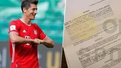Filtran fotos del contrato que Real Madrid le ofreció a Lewandowski