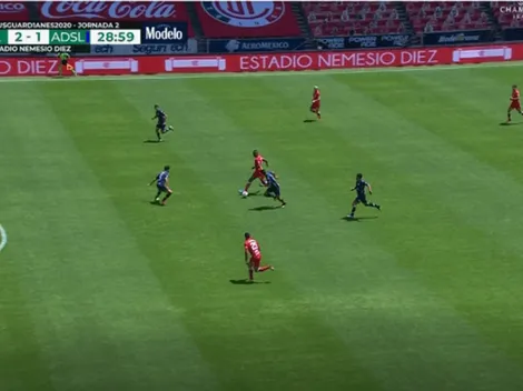 Alexis Canelo definió de una manera brillante y pone a Toluca 2-1 sobre Atlético San Luis