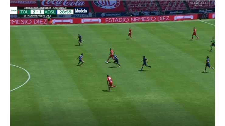 Toluca gana por 2-1 sobre Atlético San Luis.