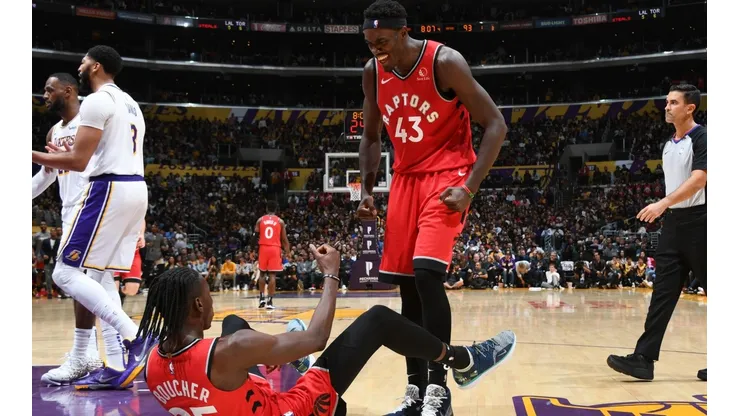 Toronto Raptors ante Los Angeles Lakers (Getty)