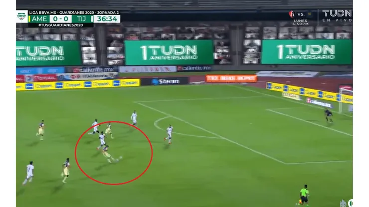 Golazo de Richard Sánchez. (Capatura)