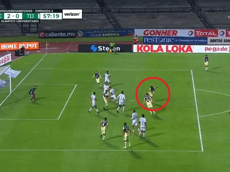 Bruno Valdez la clavó al ángulo para que América gane 2-0