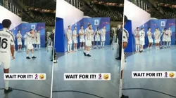 Higuaín recibió la medalla, metió un paso de baile y Cristiano se mató de risa