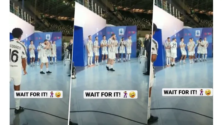 Higuaín recibió la medalla, metió un paso de baile y Cristiano se mató de risa