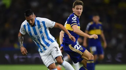 Fabián Monzón en un partido contra Boca.