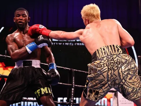 Uppercut y terrible knockdown de George sobre Escudero