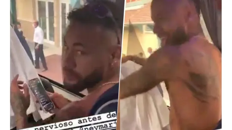 Se lo nota muy nervioso: el video de Neymar bailando sin camiseta antes de la final