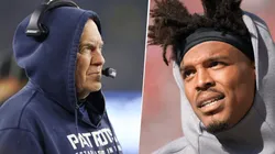 Bill Belichick y Cam Newton (Getty Images)