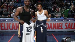 Zion Williamson y Ja Morant (Getty)