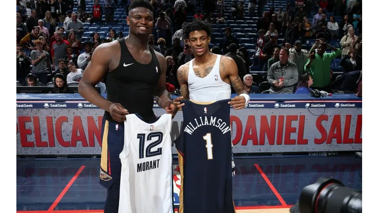 Zion Williamson y Ja Morant (Getty)