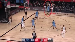 Para esto firmó: Carmelo Anthony con dos dagas consecutivas en el final