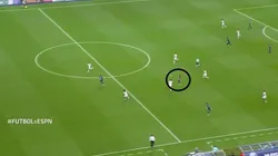 La asistencia de Neymar para Di María.