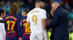 Foto de un duelo entre Barcelona y Real Madrid.