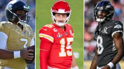 Russell Wilson, Patrick Mahomes, Lamar Jackson (Getty Images)