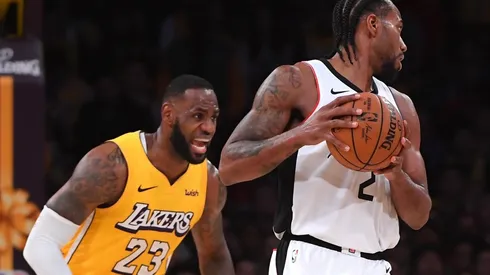 LeBron James y Kawhi Leonard (Getty)