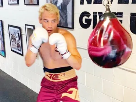 Chávez Jr, un boxeador que mostró su habilidad para el fútbol con balón de básquet