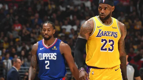 Kawhi Leonard y LeBron James (Getty)