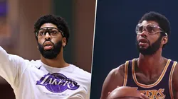 Anthony Davis y Kareem Abdul-Jabbar (Getty)