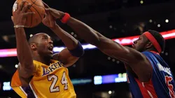 Kobe Bryant y Ben Wallace (Getty)