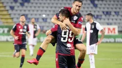 Simeone festejando su gol. (Getty)